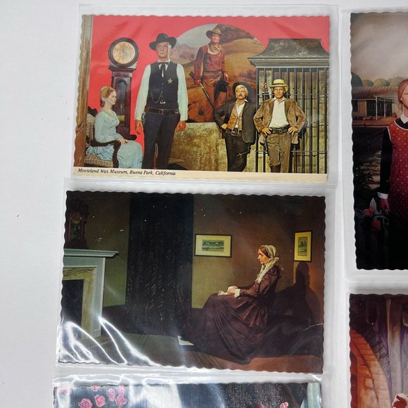 Vintage Movieland Wax Museum Postcard lot 9 Stars Hall Of Fame Jesus Christ Unus - Picture 5 of 10